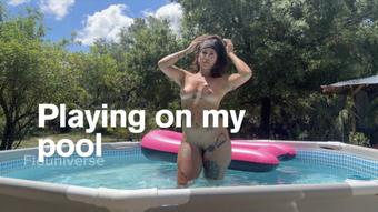 Playing on my pool