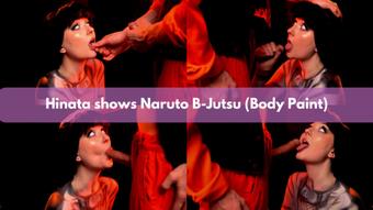 Hinata Shows Naruto BJ Justsu Bodypaint