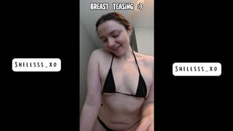 Teasing Tiny Tits in Teeny Bikini
