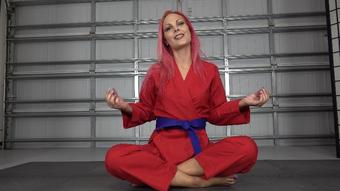 Jenny's Karate Meditation Masturbation